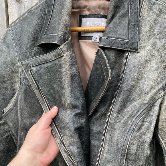 Wilsons leather jacket L-XL - Picture 2 of 13